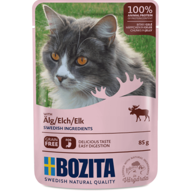 Bozita Häppchen in Gelee Pouch mit Elch - Fresh Fellow - 7300330036334