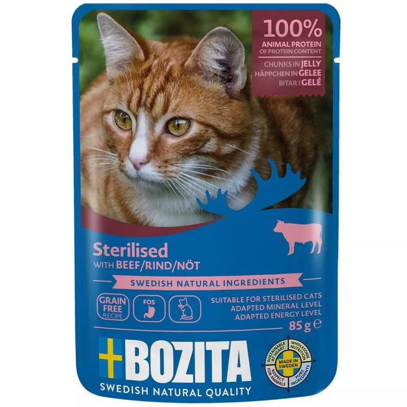 Bozita Häppchen in Gelee Pouch Sterilised mit Rind - Fresh Fellow - 57300330036464