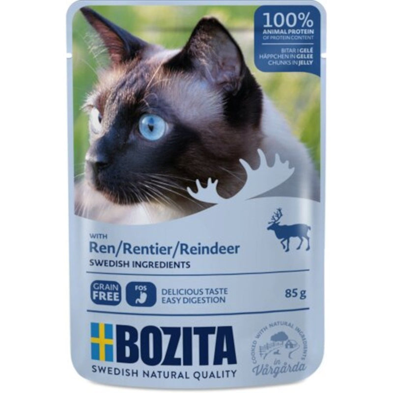 Bozita Häppchen in Gelee Pouch mit Rentier - Fresh Fellow - 7300330036315