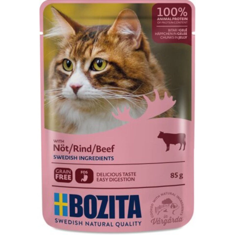 Bozita Häppchen in Gelee Pouch mit Rind - Fresh Fellow - 7300330036322
