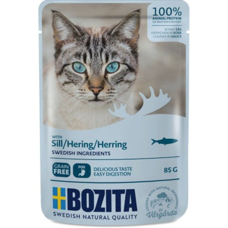 Bozita Häppchen in Sauce Pouch mit Hering - Fresh Fellow - 7300330036150