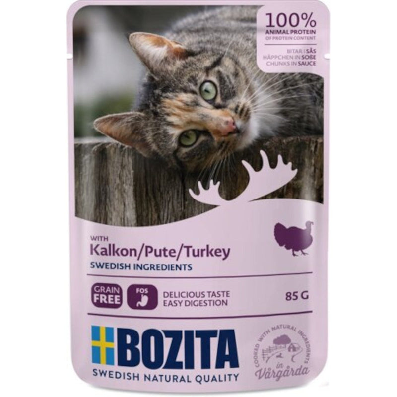 Bozita Häppchen in Sauce Pouch mit Pute - Fresh Fellow - 7300330036105