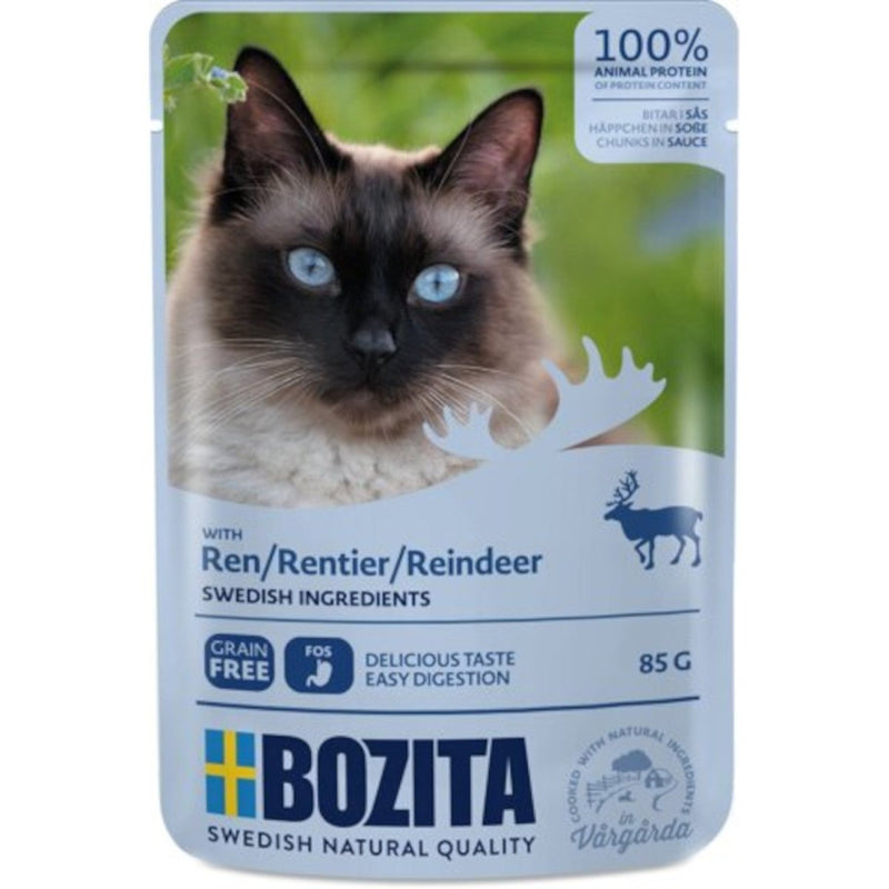 Bozita Häppchen in Sauce Pouch mit Rentier - Fresh Fellow - 7300330036112