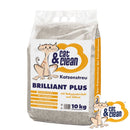 Cat & Clean Katzenstreu Brilliant Plus mit Babypuderduft und Silikat - Fresh Fellow - 4260031840051