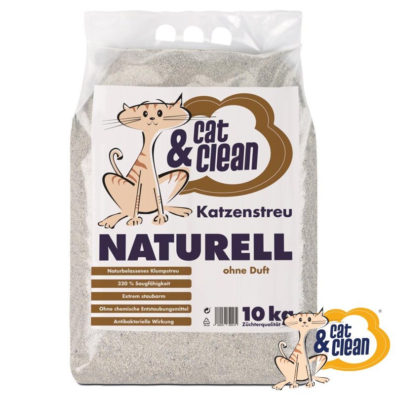 Cat & Clean Katzenstreu Naturell ohne Duft - Fresh Fellow - 4260031840174