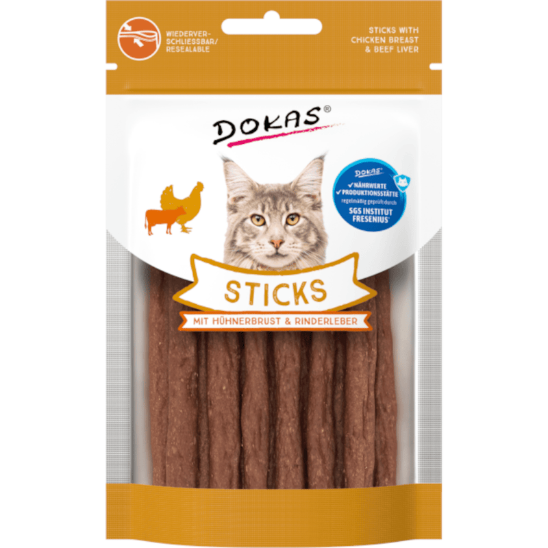 Dokas Sticks mit Hühnerbrust & Rinderleber - Fresh Fellow - 4251276205880