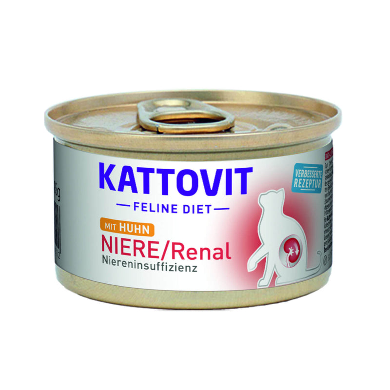 Kattovit Feline Diet Pastete Niere/Renal mit Huhn