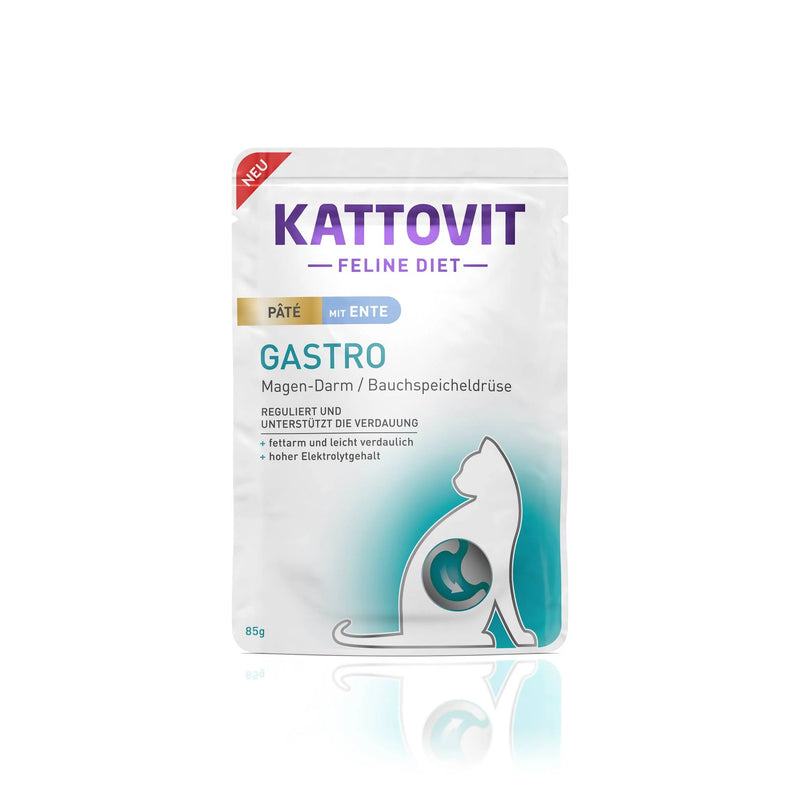 Kattovit Feline Diet Pate Gastro mit Ente - Fresh Fellow - 4000158772893