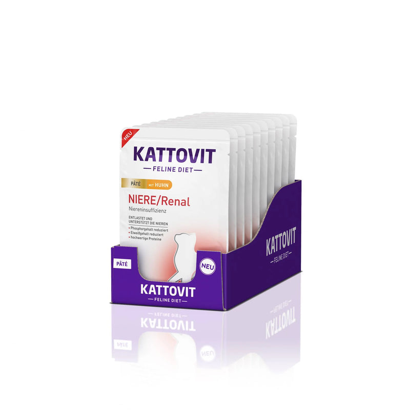 Kattovit Feline Diet Pate Niere/Renal mit Huhn - Fresh Fellow - 4000158772817