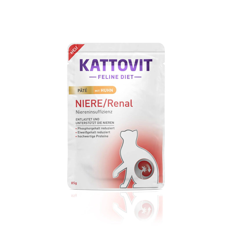 Kattovit Feline Diet Pate Niere/Renal mit Huhn - Fresh Fellow - 4000158772817