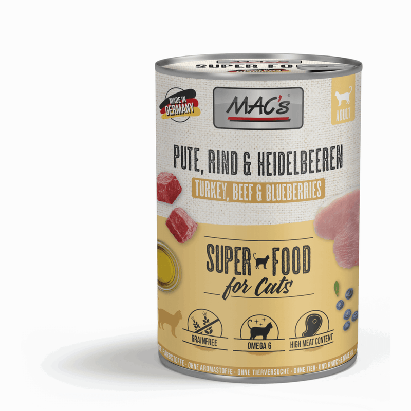MACs Cat Pute, Rind & Heidelbeeren - Fresh Fellow - 4027245008161