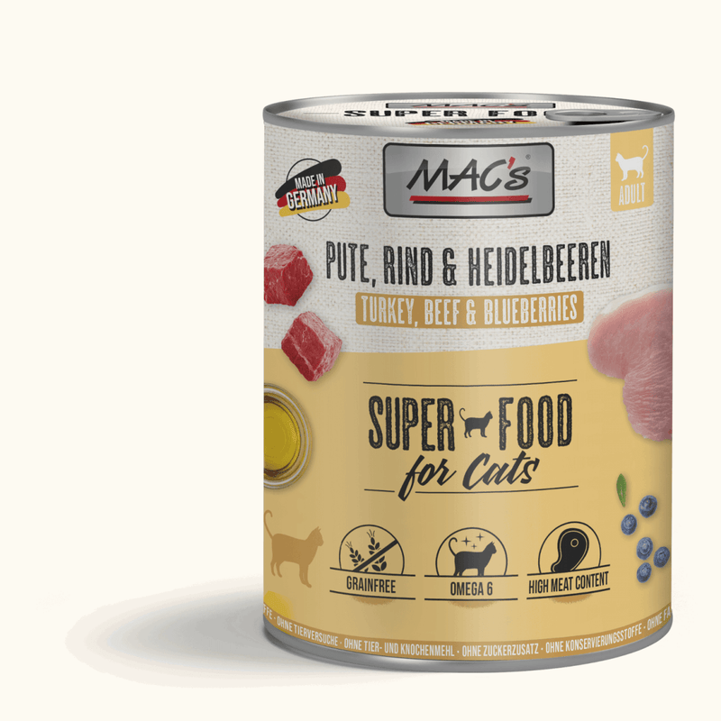 MACs Cat Pute, Rind & Heidelbeeren - Fresh Fellow - 4027245008666