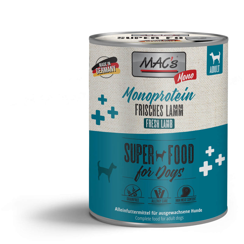 MACs Dog Monoprotein Frisches Lamm