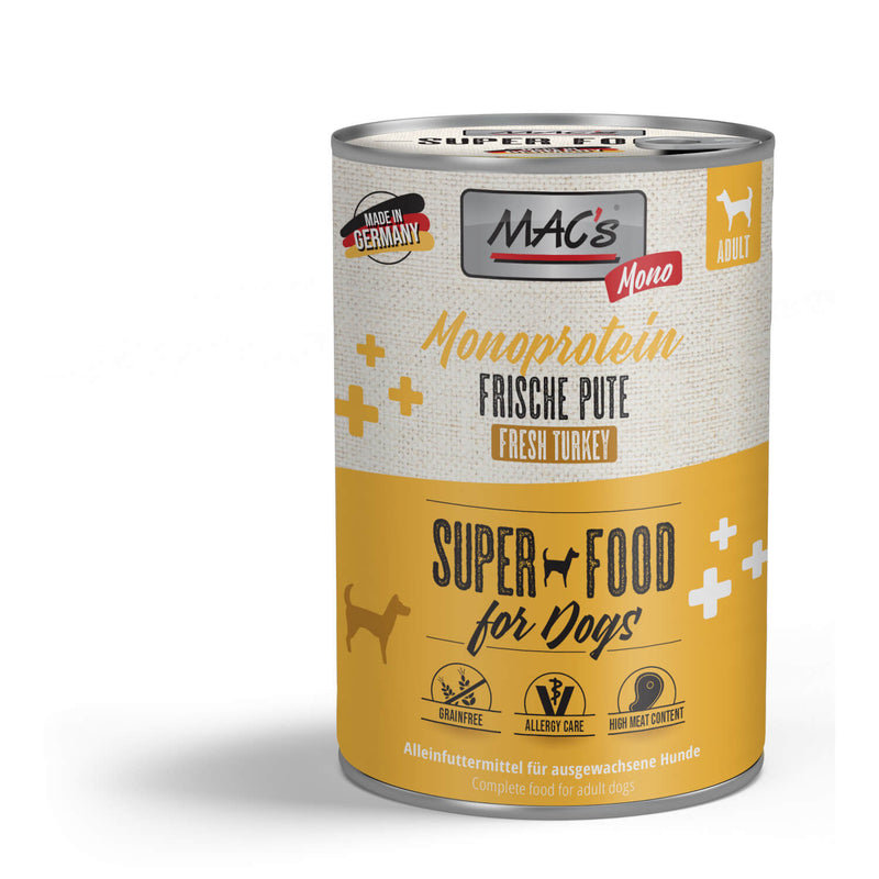 MACs Dog Monoprotein Frische Pute