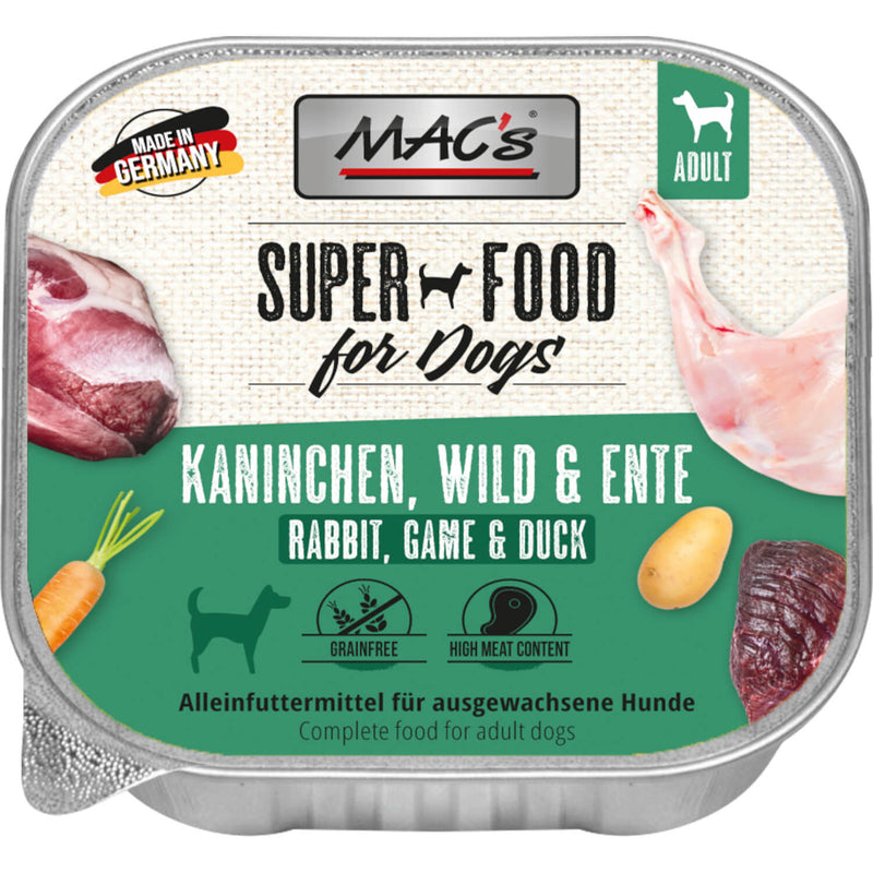 MACs Dog Schale Kaninchen, Wild & Ente