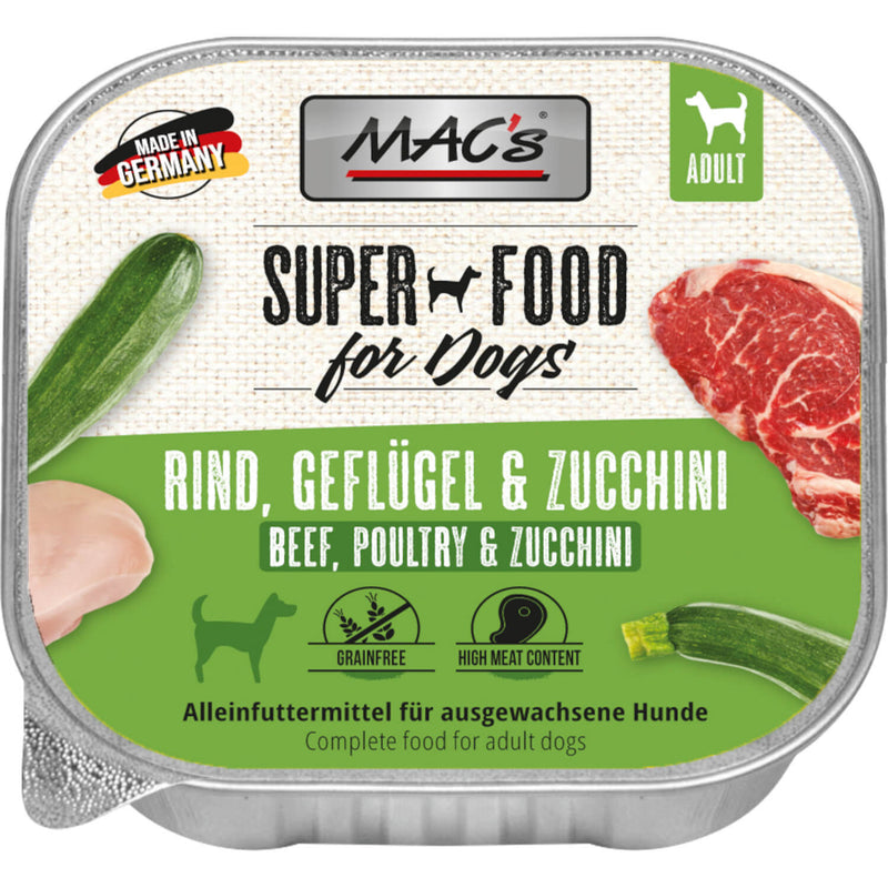 MACs Dog Schale Rind, Geflügel & Zucchini