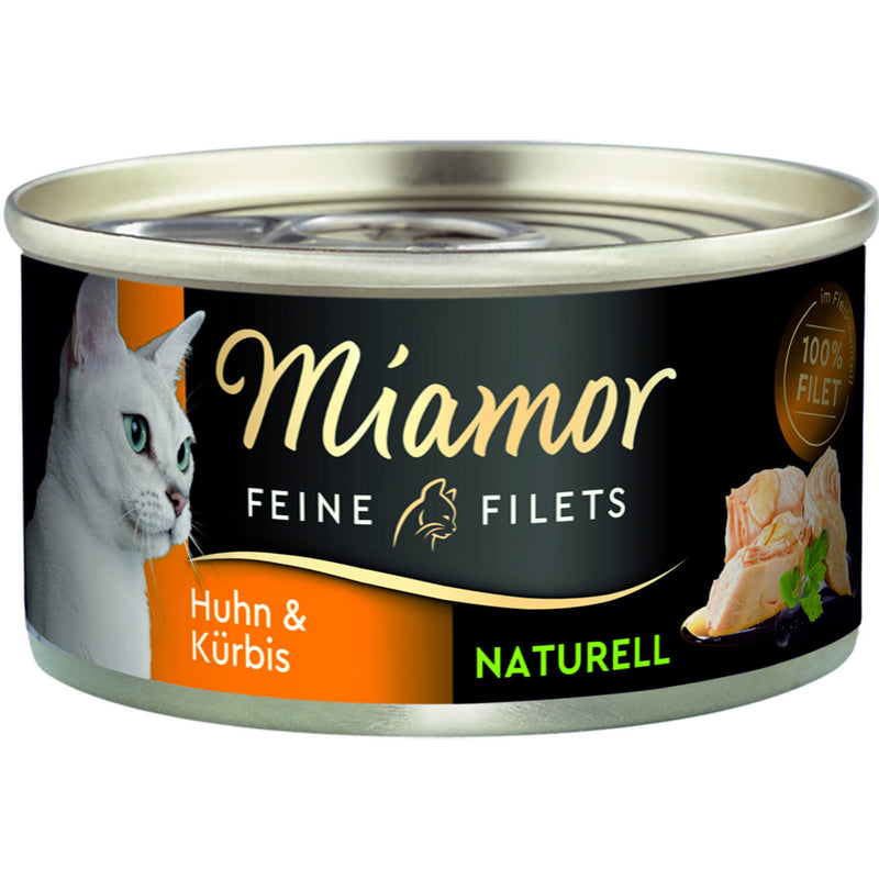 Miamor Feine Filets Naturell Huhn & Kürbis