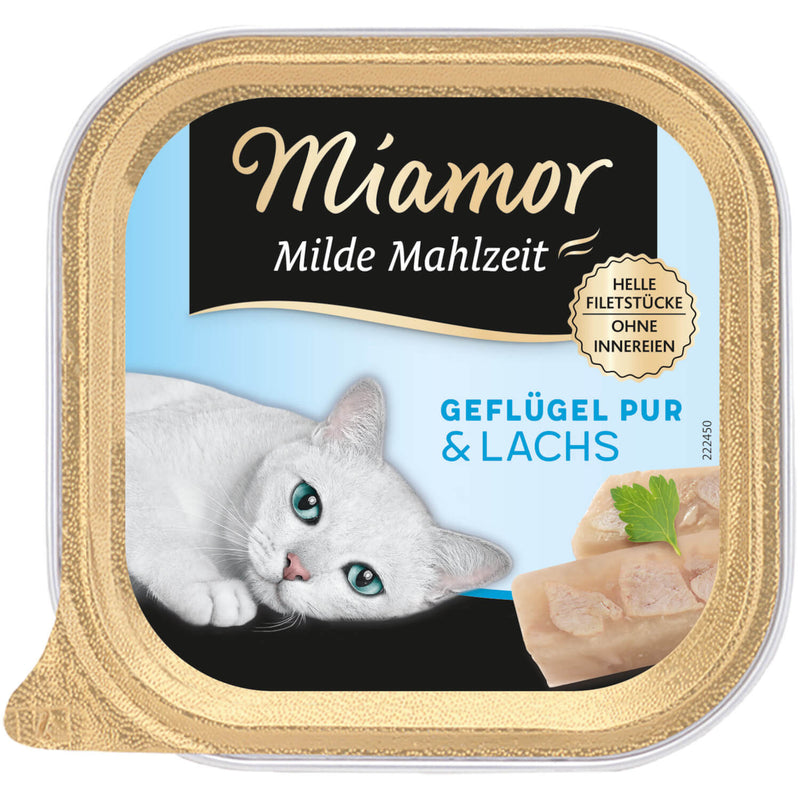 Miamor Milde Mahlzeit Geflügel Pur & Lachs - Fresh Fellow - 4000158750600