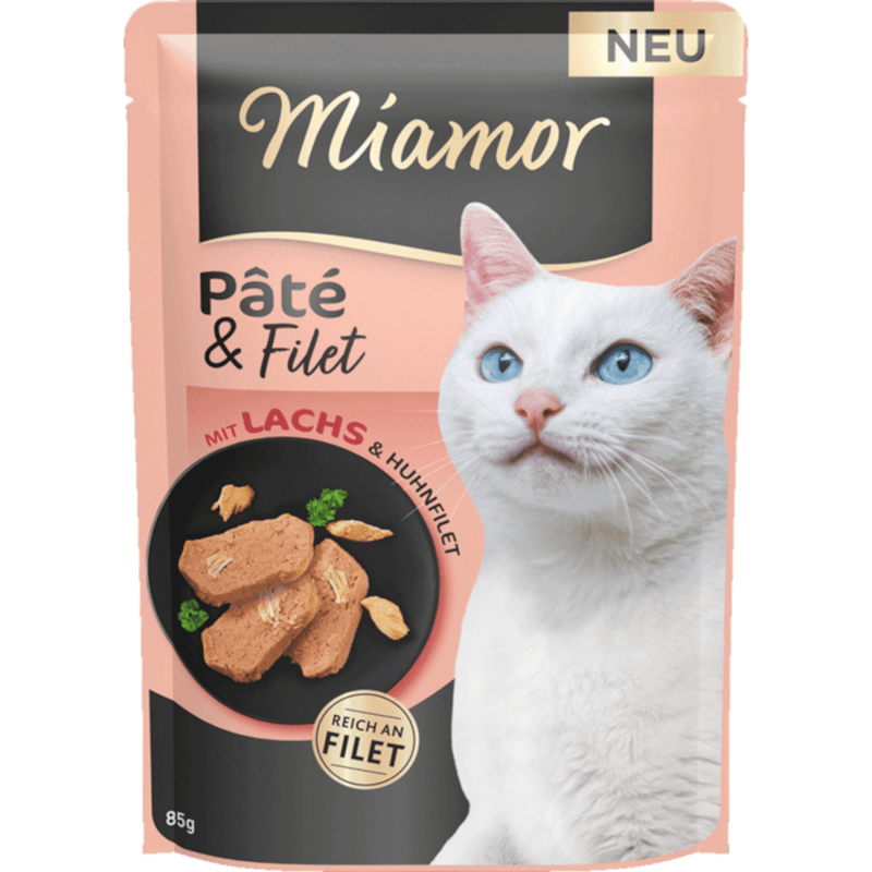 Miamor Pate & Filet mit Lachs & Huhnfilet - Fresh Fellow - 4000158741523