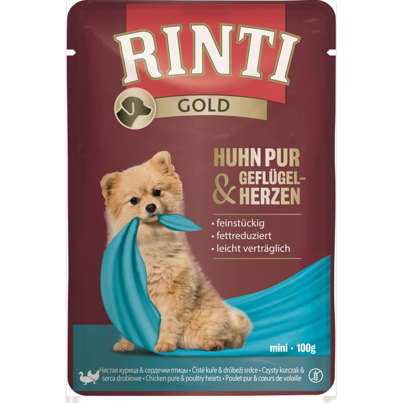 Rinti Gold Pouch Huhn Pur & Geflügelherzen