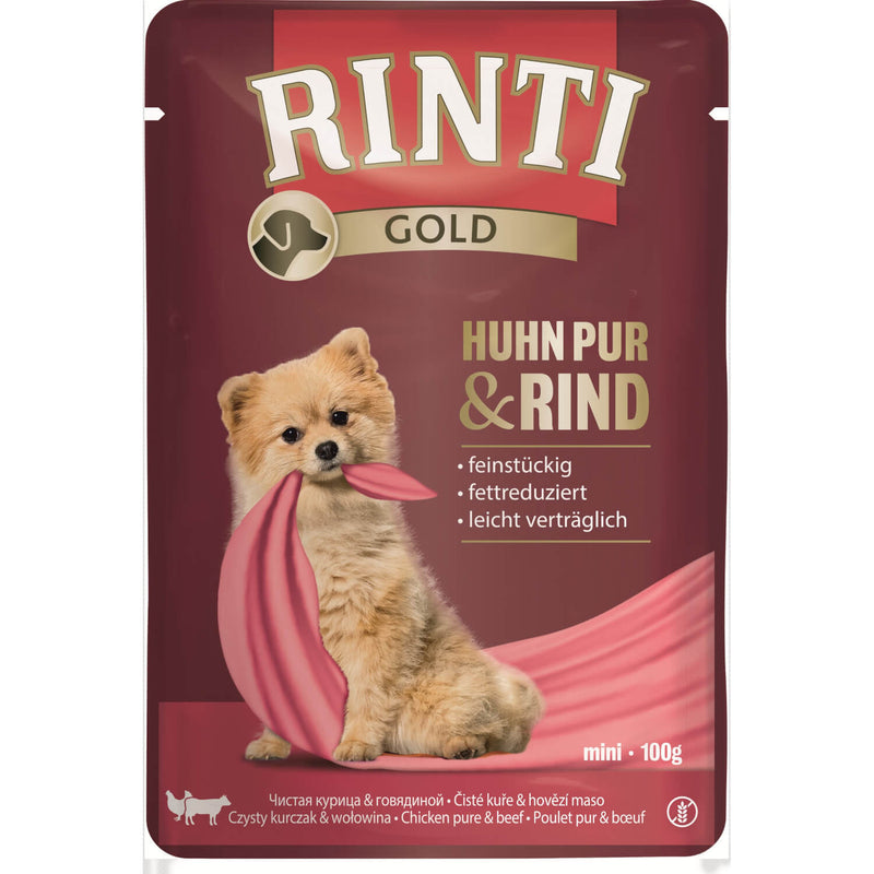 Rinti Gold Pouch Huhn Pur & Rind