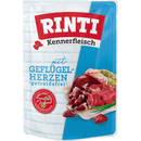Rinti Kennerfleisch Pouch Geflügelherzen - Fresh Fellow - 4000158824639