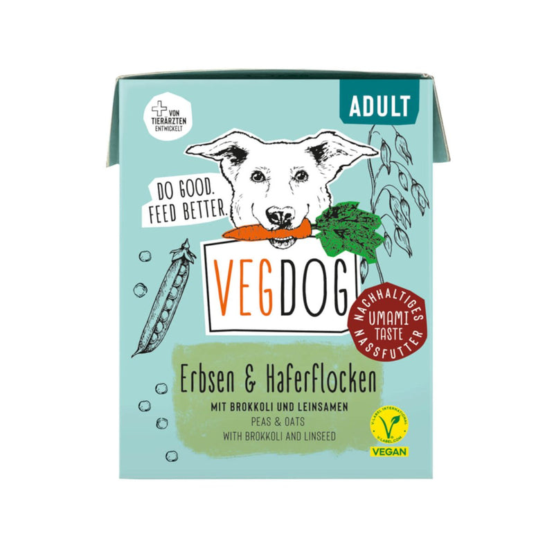 VEGDOG Adult Erbsen & Haferflocken - Fresh Fellow - 4260446690364