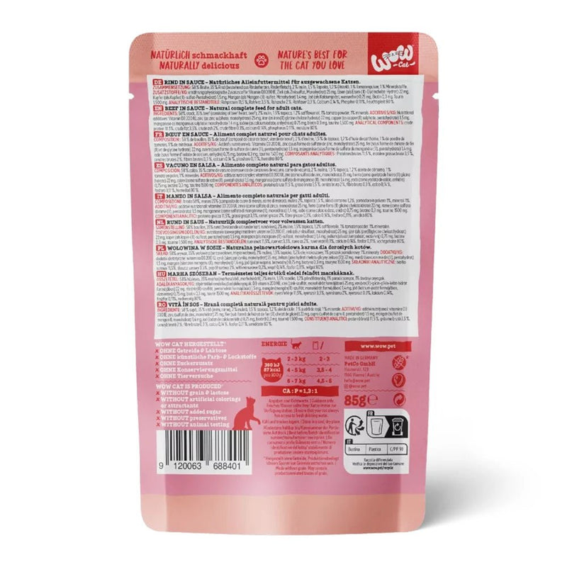 WOW Cat Filets Rind in Sauce - Fresh Fellow - 9120063688913