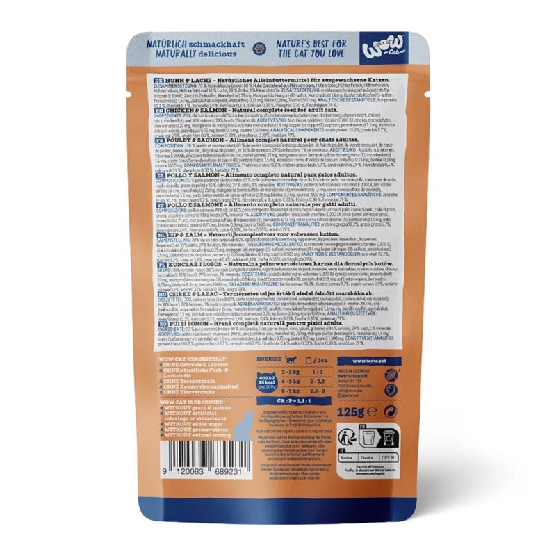 WOW Cat Adult Paté Huhn & Lachs - Fresh Fellow - 9120063689248