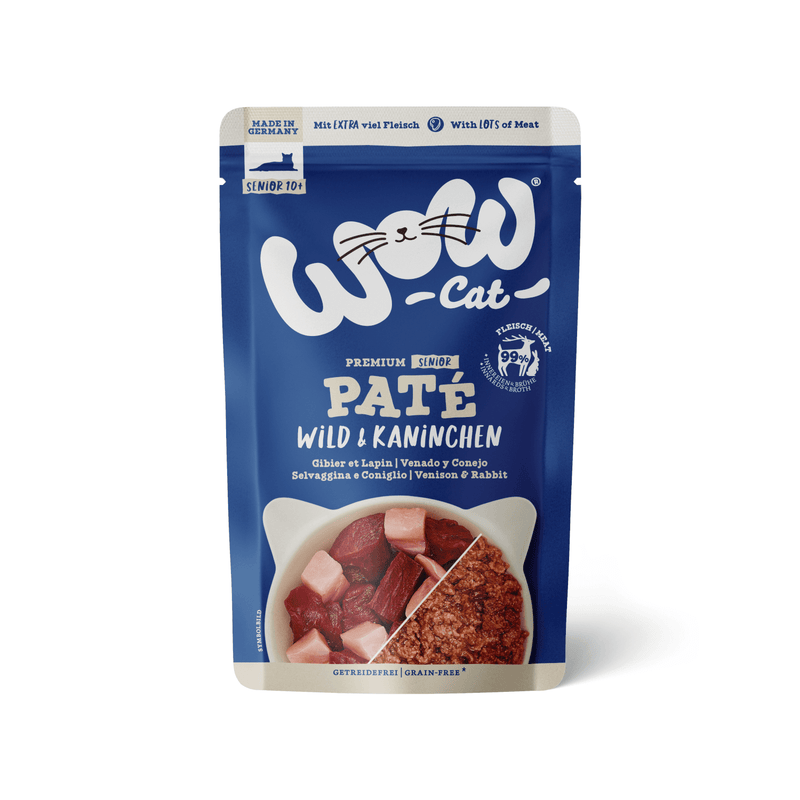 WOW Cat Senior Paté Wild & Kaninchen