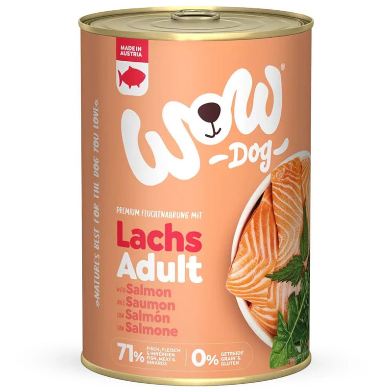 WOW Dog Adult Lachs mit Löwenzahn & Brennnessel - Fresh Fellow - 9120063681839