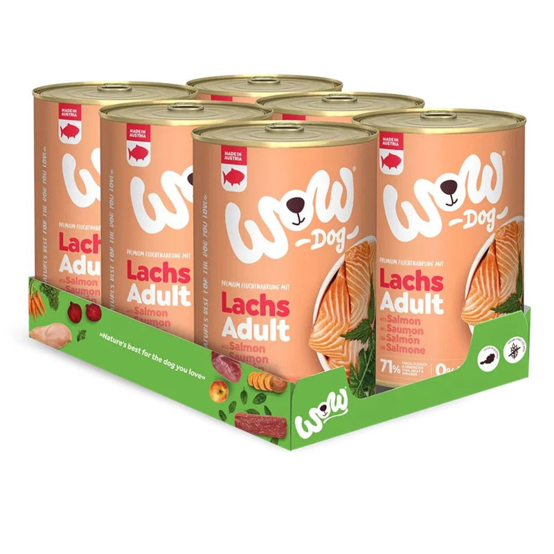 WOW Dog Adult Lachs mit Löwenzahn & Brennnessel - Fresh Fellow - 9120063681839