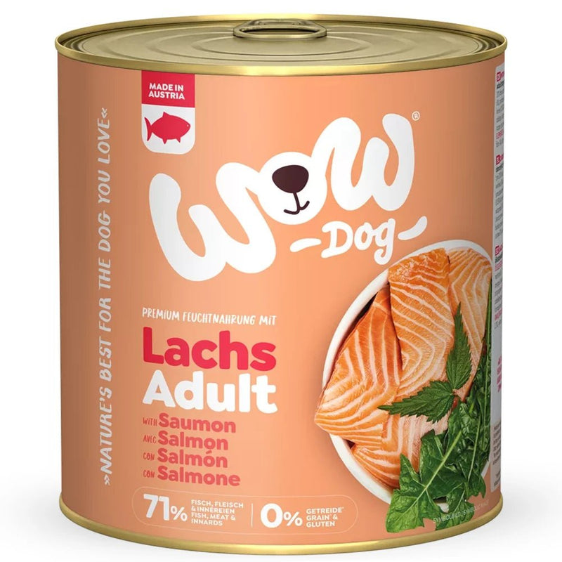 WOW Dog Adult Lachs mit Löwenzahn & Brennnessel - Fresh Fellow - 9120063681839