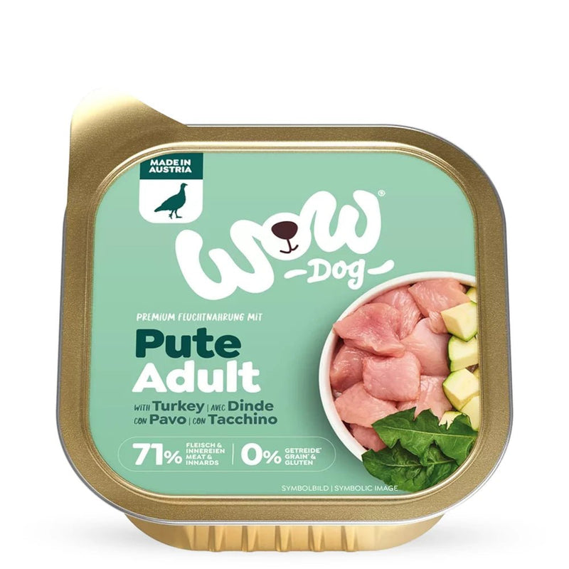 WOW Dog Adult Schale Pute mit Zucchini & Löwenzahn - Fresh Fellow - 9120063683024