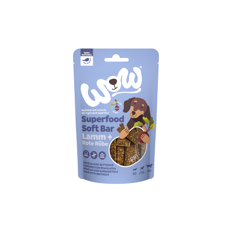 WOW Dog Superfood Soft Bar Lamm & Rote Rübe