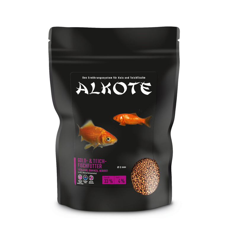 ALKOTE Gold- & Teichfischfutter 2 mm 450g Beutel