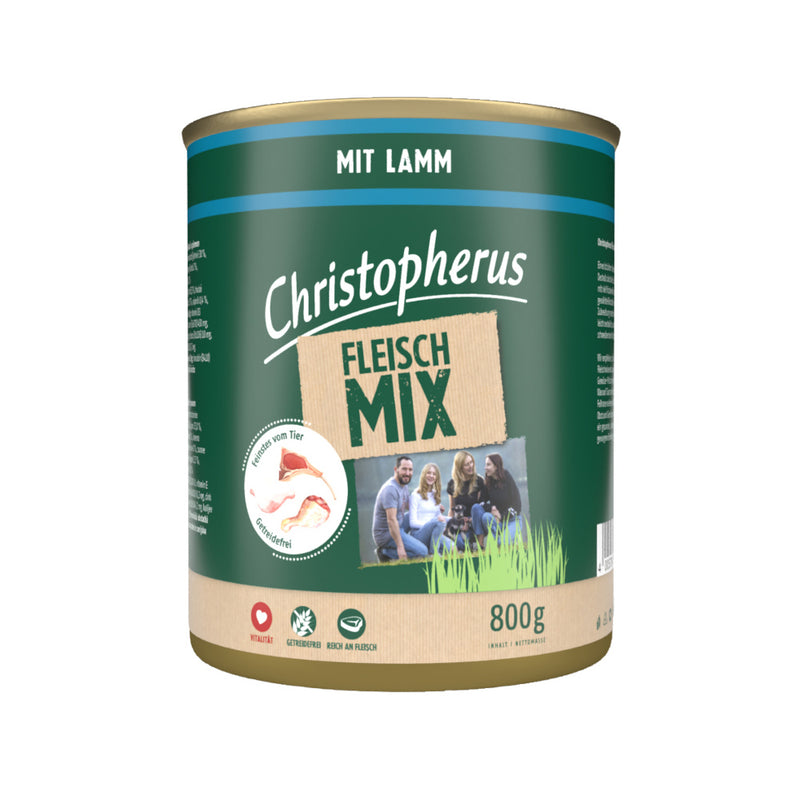 Christopherus Fleischmix mit Lamm 800g Dose