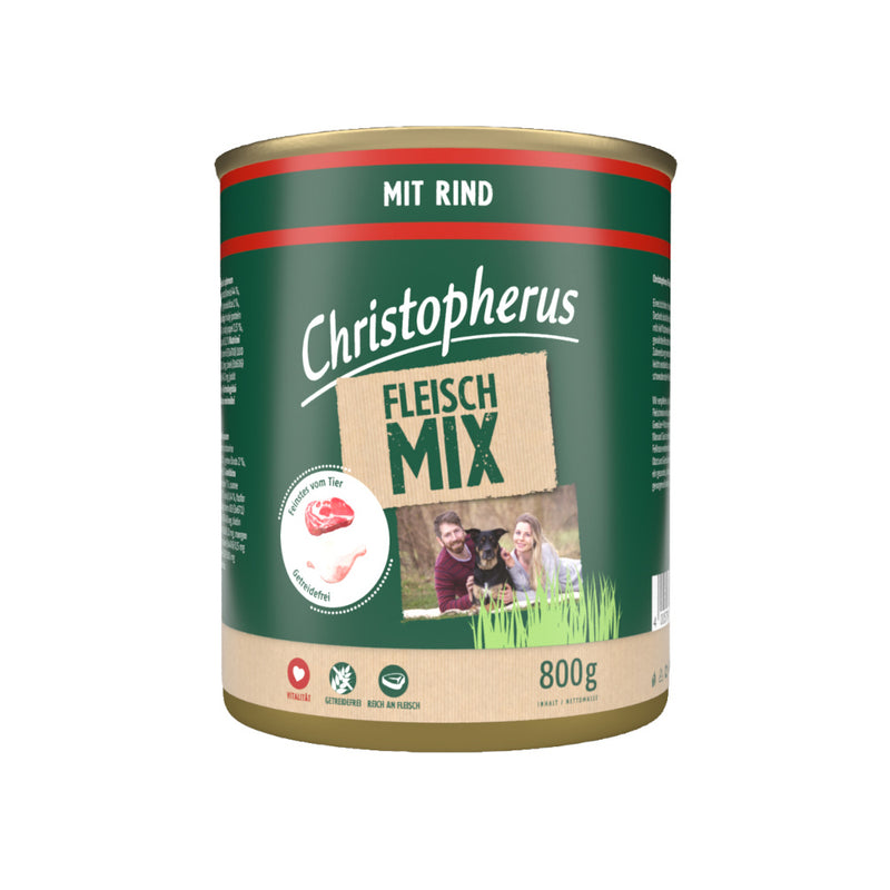 Christopherus Fleischmix mit Rind 800g Dose