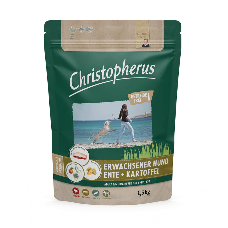 Christopherus Getreidefrei Ente & Kartoffel 1,5kg Beutel