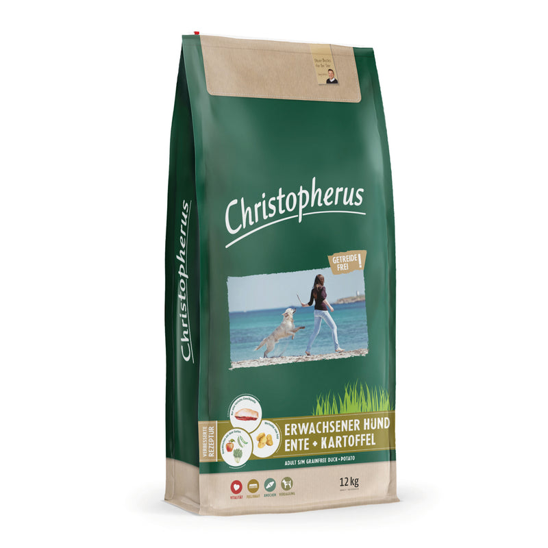 Christopherus Getreidefrei Ente & Kartoffel 12kg Sack