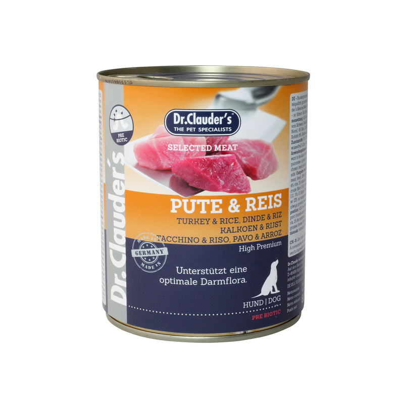 Dr. Clauder's Selected Meat Pute & Reis 800g Dose