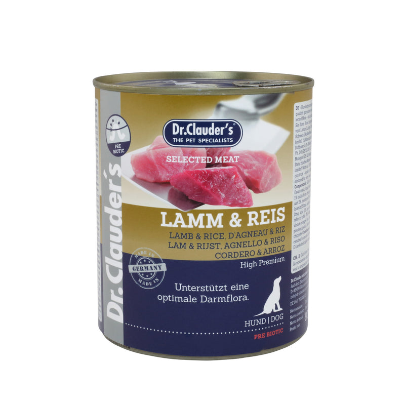 Dr. Clauder's Selected Meat Lamm & Reis 800g Dose