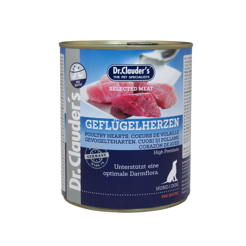 Dr. Clauder's Selected Meat Geflügelherzen 800g Dose