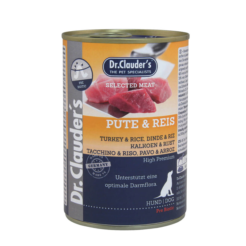 Dr. Clauder's Selected Meat Pute & Reis 400g Dose