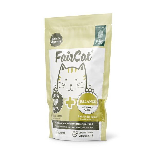 Green Petfood FairCat Balance 85g Beutel seitlich