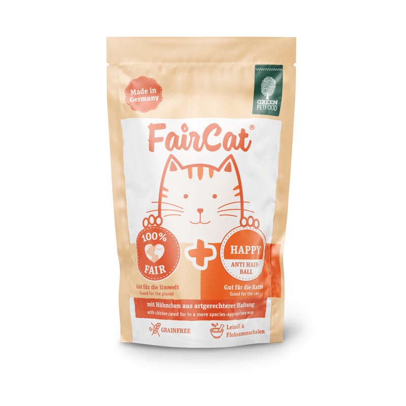 Green Petfood FairCat Happy 85g Beutel frontal