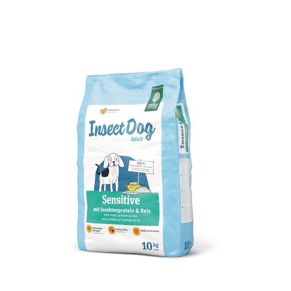Green Petfood InsectDog Sensitive 10kg Sack seitlich