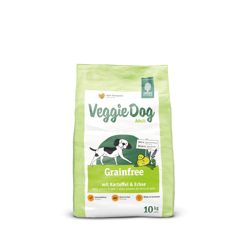 Green Petfood VeggieDog Grainfree 10kg Sack frontal