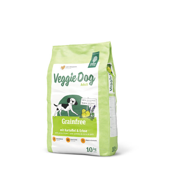 Green Petfood VeggieDog Grainfree 10kg Sack seitlich