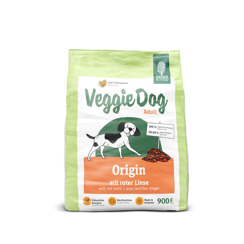 Green Petfood VeggieDog Origin 900g frontal